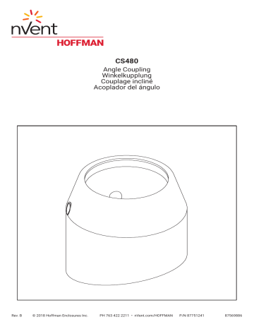 nvent CS480 Angle Coupling Manuel utilisateur | Fixfr