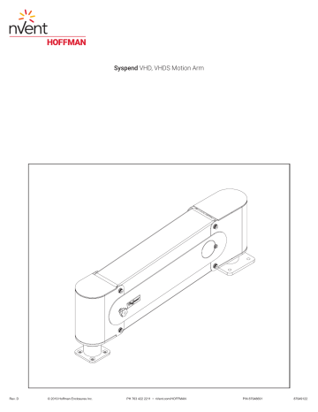 nvent Syspend VHD-Motion Arm Manuel utilisateur | Fixfr