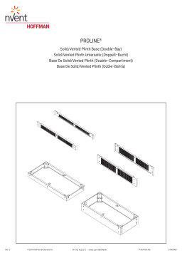 nvent ProLine 100-mm Plinth Base Manuel utilisateur