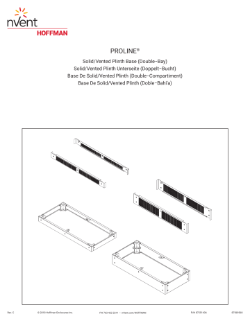 nvent ProLine 100-mm Plinth Base Manuel utilisateur | Fixfr