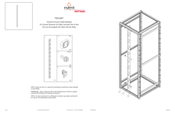 nvent Vertical Tie-Down Cable Manager Manuel utilisateur