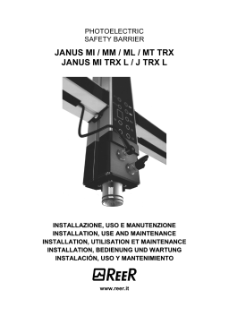 Reer JANUS M TRX and J TRXL Manuel du propriétaire