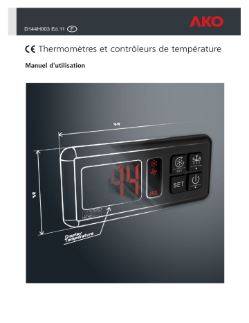 AKO Darwin Thermometers, thermostats and electronic controllers Manuel utilisateur | Fixfr