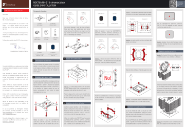 Noctua NH-D15 chromax.black CPU cooler retail Installation manuel | Fixfr