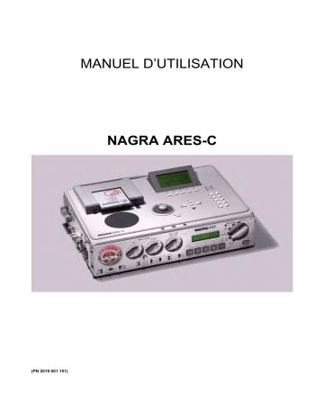 Nagra ARES-C Manuel utilisateur | Fixfr