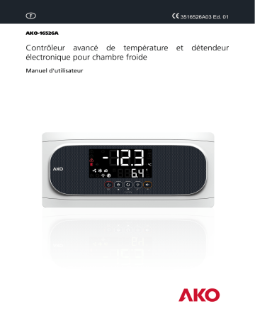 AKO AKO-16526A Advanced temperature and electronic expansion controller for cold room store Manuel utilisateur | Fixfr