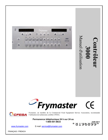 Frymaster 3000 Mode d'emploi | Fixfr