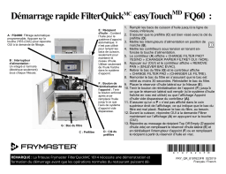 Frymaster FilterQuick Touch FQ60-T/1814-T Guide de référence