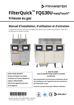 Frymaster FilterQuick Touch FQG30U-T Gas Mode d'emploi