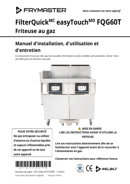 Frymaster FilterQuick Touch FQG60T Gas Mode d'emploi