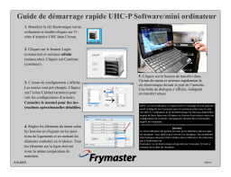 Frymaster McDonald's UHC-P/Minicomputer Guide de référence