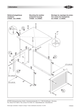 BITZER Mounting Weather Protective Housing Une information important