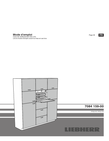 WKEgw 582 GrandCru | Liebherr WKEgb 582 GrandCru Cave de vieillissement encastrable Mode d'emploi | Fixfr