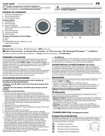 Bauknecht B8 D83WB BE Dryer Manuel utilisateur | Fixfr