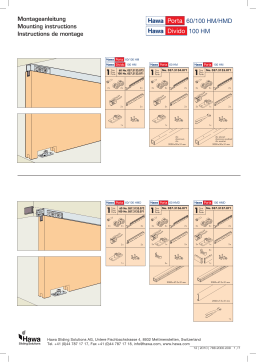 Hafele  940.60.115 Sliding Door Hardware  Guide d'installation