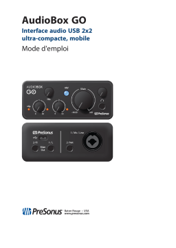 PRESONUS AudioBox GO Manuel du propriétaire