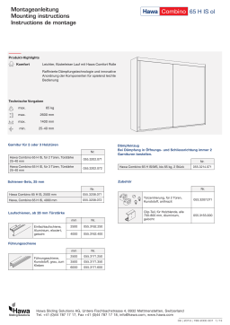 Hafele  405.71.004 Sliding Door Hardware  Guide d'installation