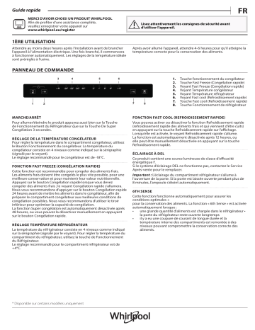 Whirlpool W7X 94A OX Fridge/freezer combination Manuel utilisateur | Fixfr