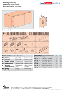 Hafele  406.02.060 Coplanar Door  Guide d'installation