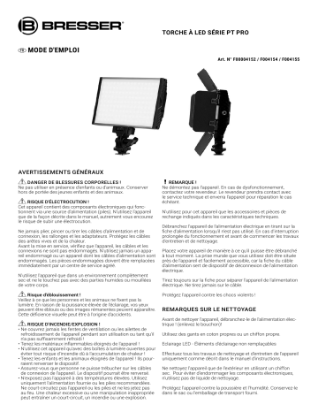 Bresser F004152 PT Pro 15B bi-colour LED Video Light Manuel du propriétaire | Fixfr