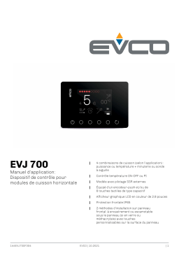 Evco EVJ705J9VG Controller Installation manuel
