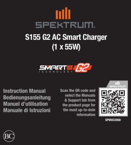 Spektrum SPMXC2050 S155 G2 1x55W AC Smart Charger Manuel du propriétaire