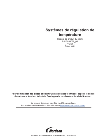 Nordson Temperature Control System Manuel du propriétaire | Fixfr