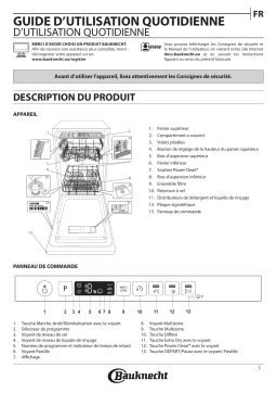 Bauknecht BSIO 3O35 PFE X Dishwasher Manuel utilisateur