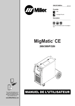 Miller MIGMATIC 260I, 300IP, 320I Manuel utilisateur