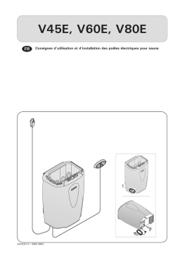 HARVIA HVE600400SA Electric heater Manuel utilisateur