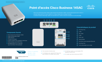 Business 145AC Access Point  | Cisco Business 100 Series Access Points Guide de démarrage rapide | Fixfr