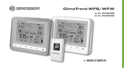 Bresser 7007500000000 ClimaTrend WF Weather Station Manuel du propriétaire