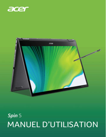 Acer SP513-55N Notebook Manuel utilisateur | Fixfr