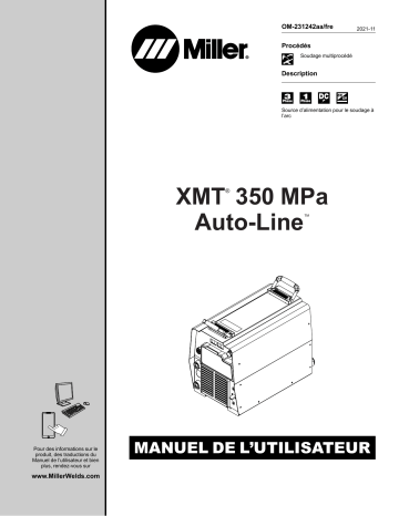 Miller XMT 350 MPA AUTO-LINE Manuel utilisateur | Fixfr