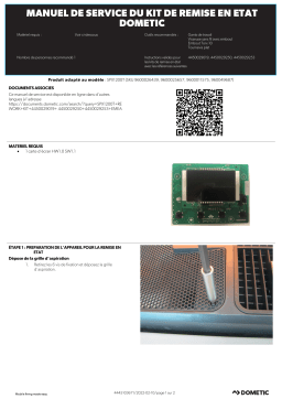 Dometic SPX1200T Rework Kit "display platine" - Kits 4450029019, 4450029250, 4450029253 Manuel utilisateur