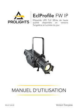 ProLights Waterproofed high quality Full White LED ellipsoidal available in Tungsten and Daylight versions Manuel utilisateur