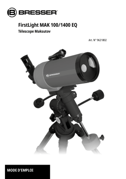 Bresser 9621802 FirstLight MAC 100/1400 Telescope Manuel du propriétaire