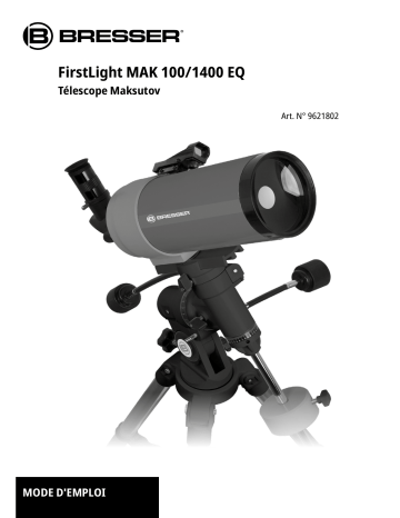Bresser 9621802 FirstLight MAC 100/1400 Telescope Manuel du propriétaire | Fixfr