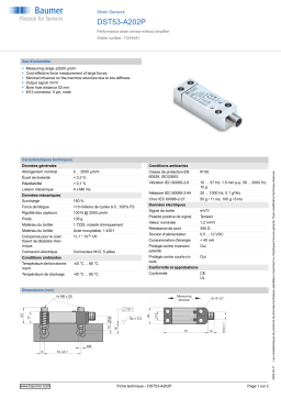 Baumer DST53-A202P Strain Sensor Fiche technique