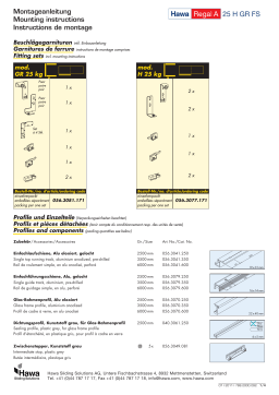 Hafele 405.55.011 Sliding Door Hardware  Guide d'installation