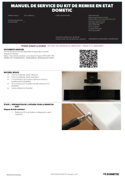 Dometic SPX1200T Rework Kit "condensate reservoir" - Kits 4450029019, 4450029020, 4450029249 Manuel utilisateur