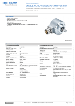 Baumer EN580E.ML-SC10.G$$1G.13120.H/11250117 Absolute encoder Fiche technique