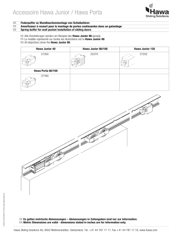 940.80.320 | Hafele 940.80.321 Spring buffer  Guide d'installation | Fixfr