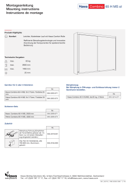 Hafele  405.71.002 Sliding Door Hardware  Guide d'installation