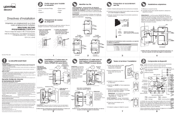 Leviton VPT24-1PZ Indoor Decora 24-Hour Programmable Timer Manuel utilisateur | Fixfr