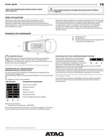 KD23178A | KS23178A | Atag KS23178B Refrigerator Manuel utilisateur | Fixfr