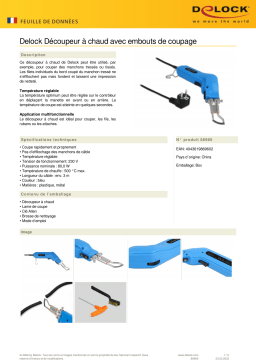 DeLOCK 86960 Hot Cutter Fiche technique