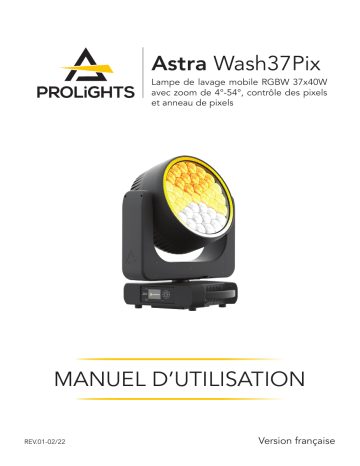 ProLights ASTRAWASH37PIX Manuel utilisateur | Fixfr