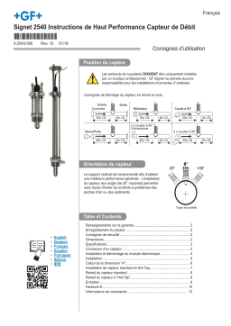 GF Signet Type 2540 Mode d'emploi