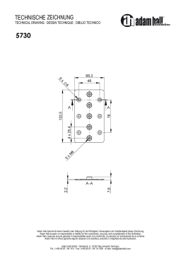 Adam Hall 5730 Back Plate for Cargo Manuel utilisateur